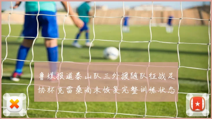 鲁媒报道泰山队三外援随队征战足协杯克雷桑尚未恢复完整训练状态